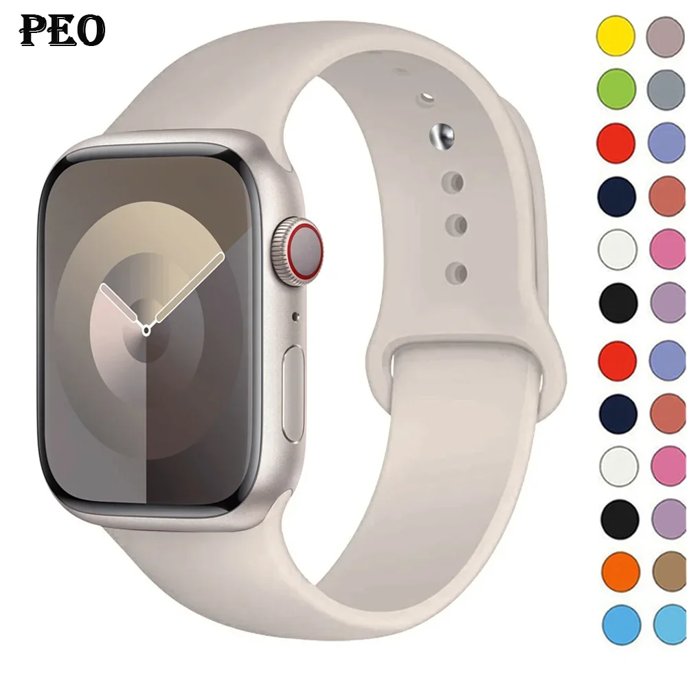 Smartwatch Id - Apple Watch 스트랩 용 실리콘 밴드