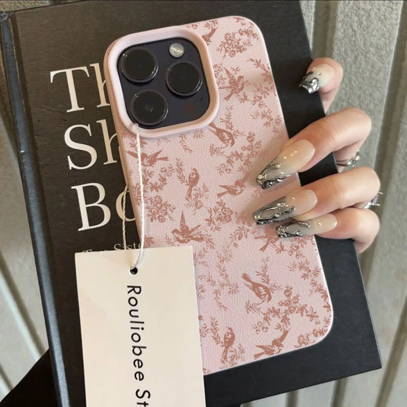 핑크색 작은 꽃 리치 패턴 실리콘 폰 케이스 (아이폰  - Apple Iphone 15 리뷰 및 가격