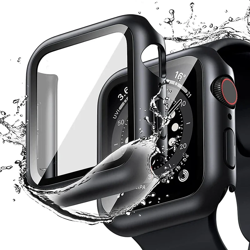 애플워치 액세서리 강화유리+보호캡 45mm 41mm 4 - Smartwatch Band Accessories 리뷰 및 가격