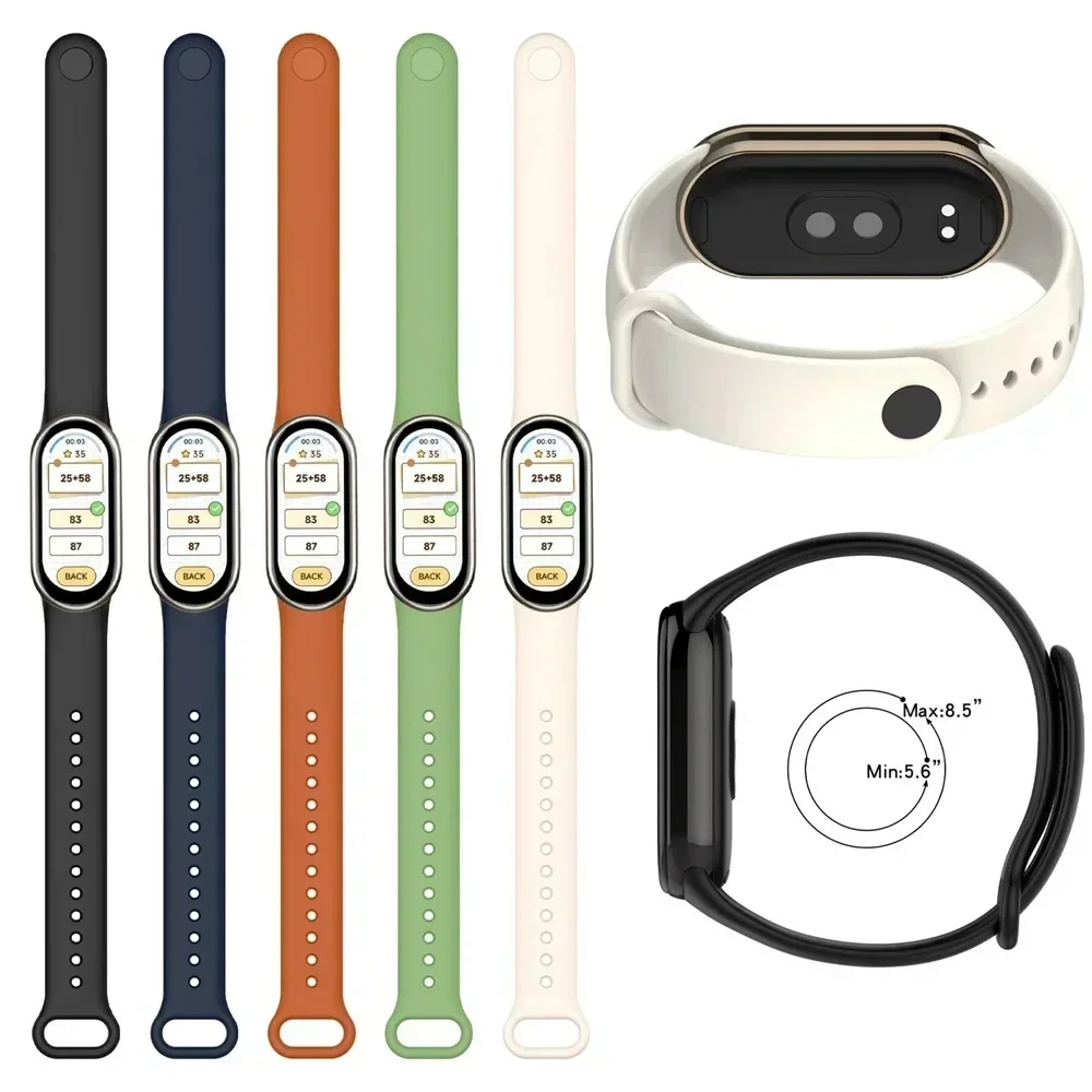 샤오미 미 밴드 8-8 NFC 스포츠 벨트 교체용 실리 - Xiaomi Smartwatch Accessories 리뷰 및 가격
