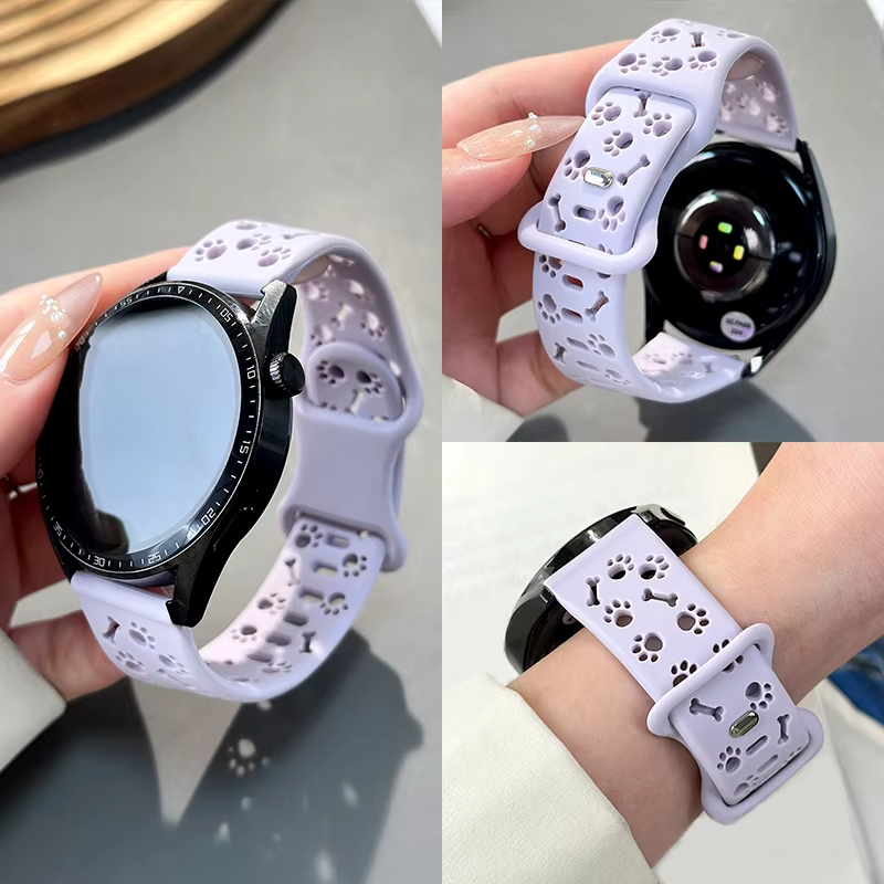 20/22mm 속이 빈 강아지 발바닥 모양 스트랩 (삼 - Titan Smartwatch Accessories 리뷰 및 가격