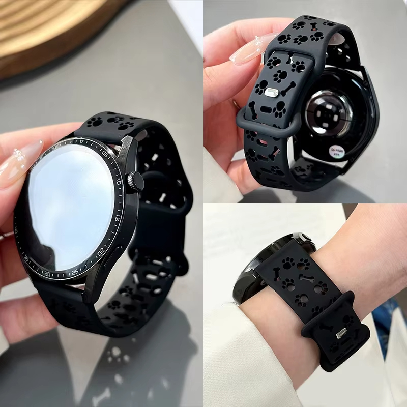 20/22mm 속이 빈 강아지 발바닥 모양 스트랩 (삼 - Titan Smartwatch Accessories 리뷰 및 가격