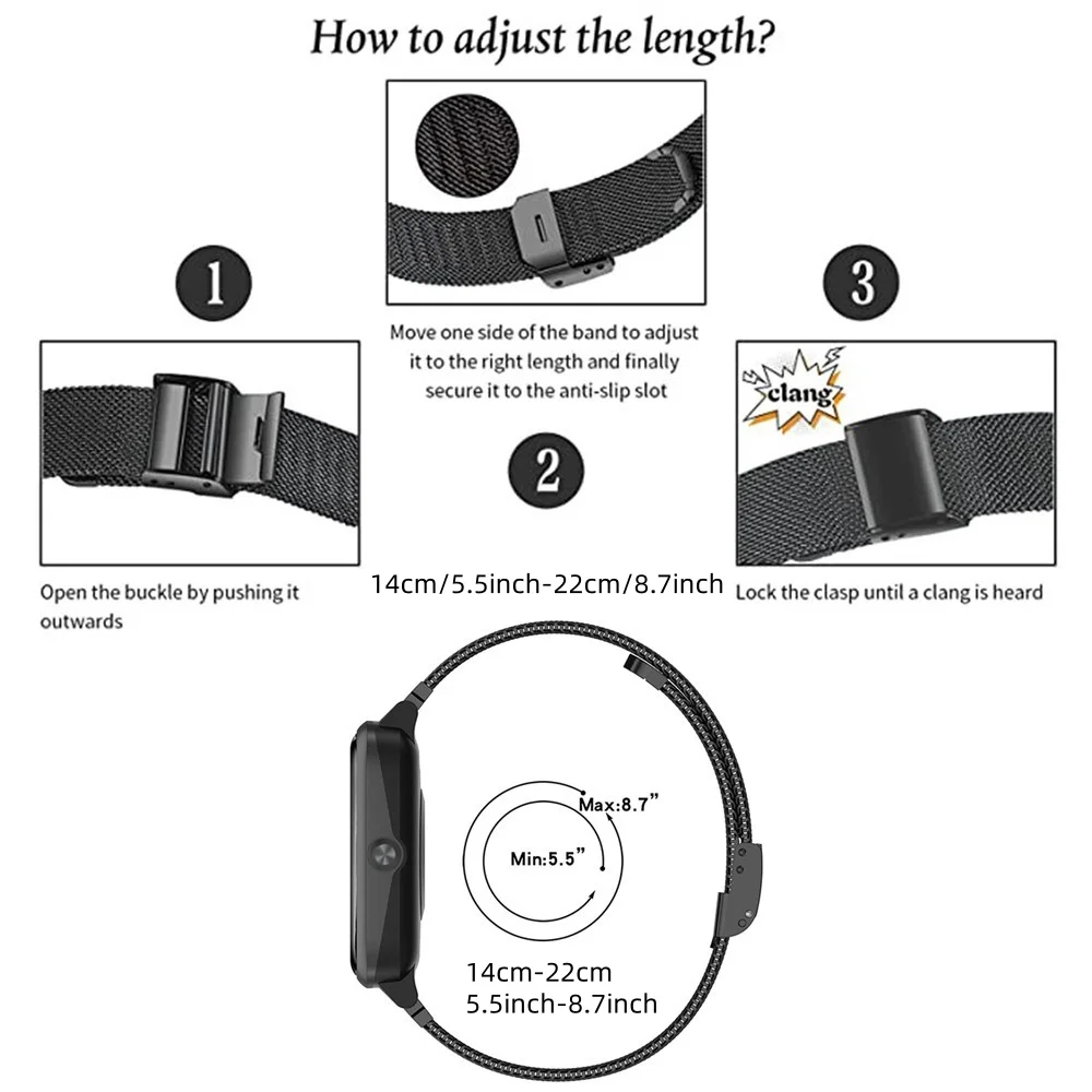 Honor Watch 4 밴드용 금속 밴드, 스테인리스 - Stainless Mesh Band 리뷰 및 가격