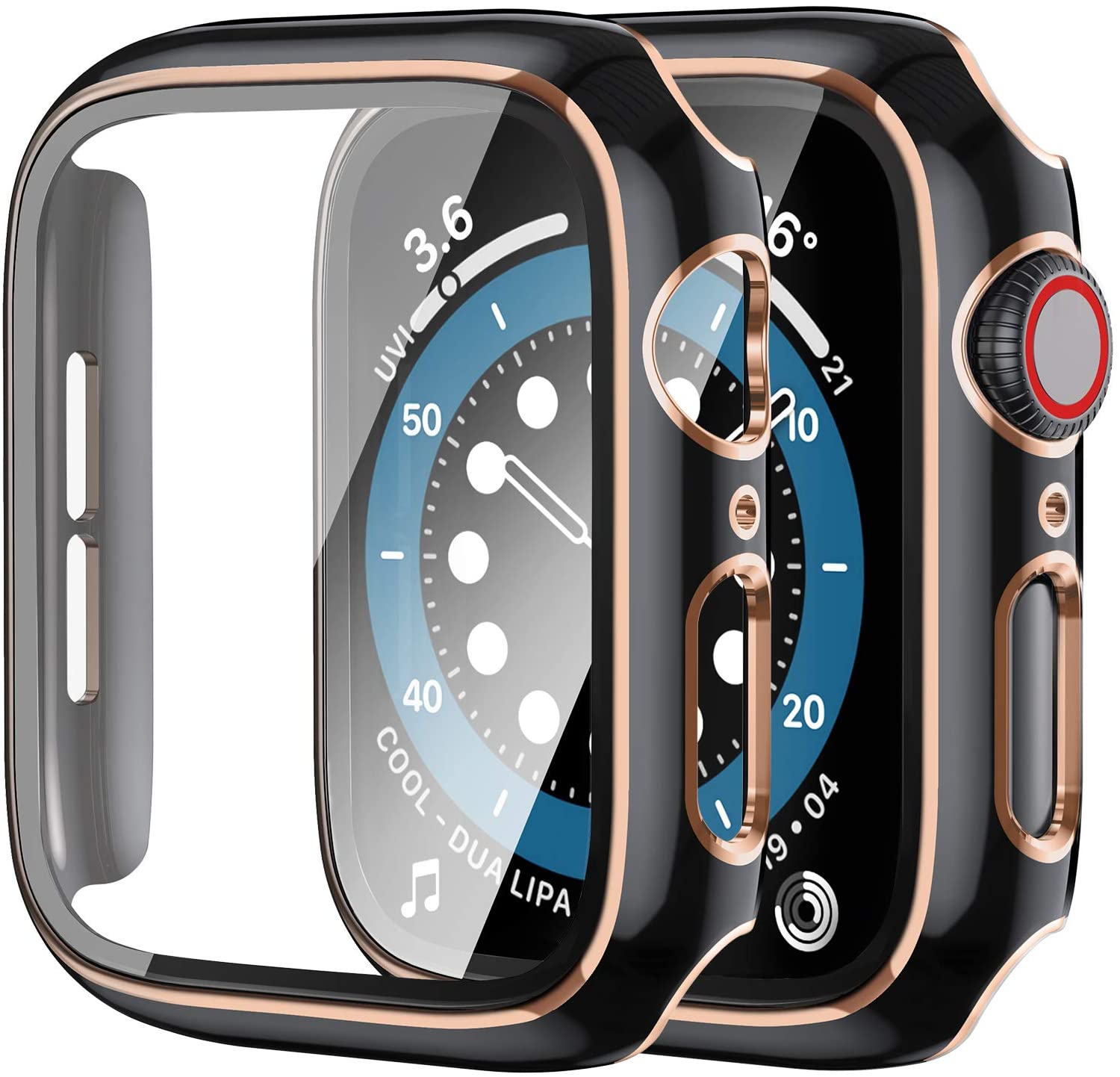유리 + 커버 Apple Watch 9 8 7 6 SE - Smartwatch Band Accessories 리뷰 및 가격