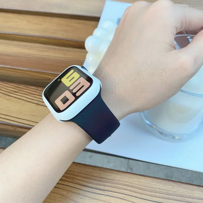 Apple Watch 스트랩 용 실리콘 밴드 44mm  - Smartwatch Id 리뷰 및 가격