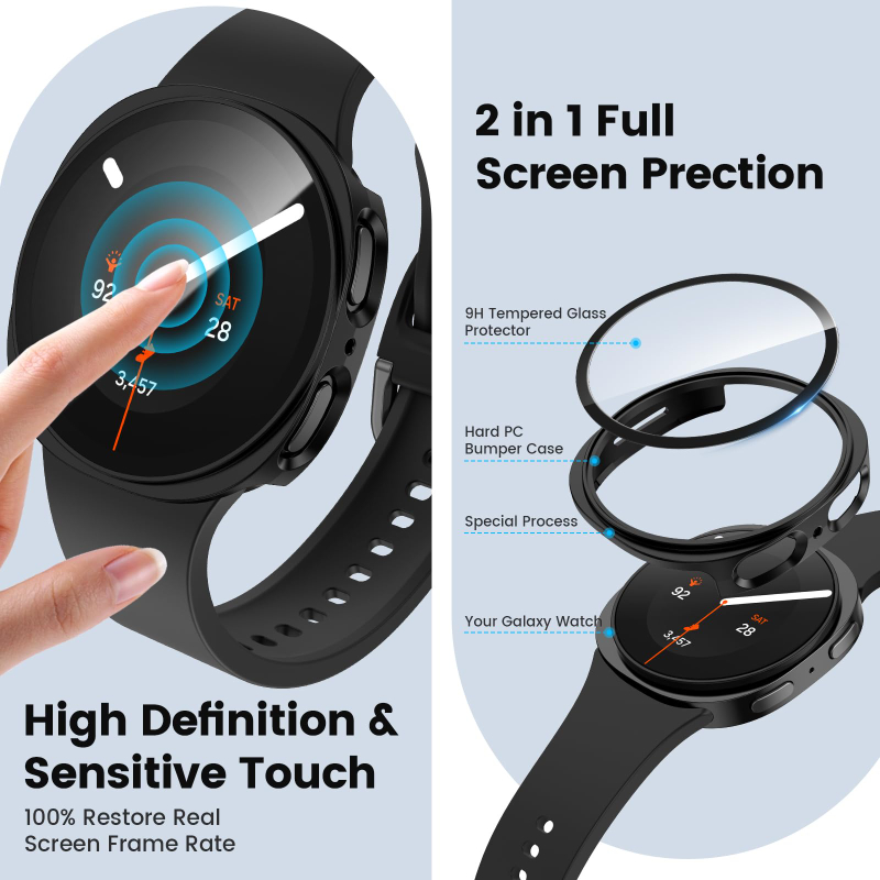 삼성 갤럭시 워치 8/9 40mm 44mm용 강화 유리 - Samsung Smartwatch Accessories 리뷰 및 가격