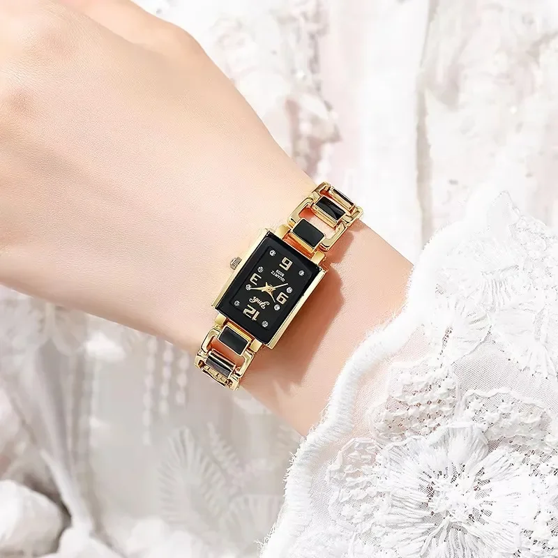 여성을위한 패션 시계 버전 럭셔리 선물 쿼츠 손목 시계 - Ceramic Link Bracelet 리뷰 및 가격