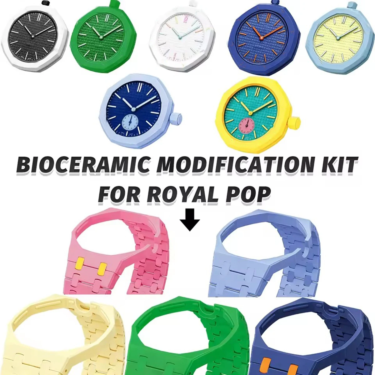 스와치 x AP 로얄 팝 시계 개조 키트용 2 in 1 - Ceramic Link Bracelet 리뷰 및 가격