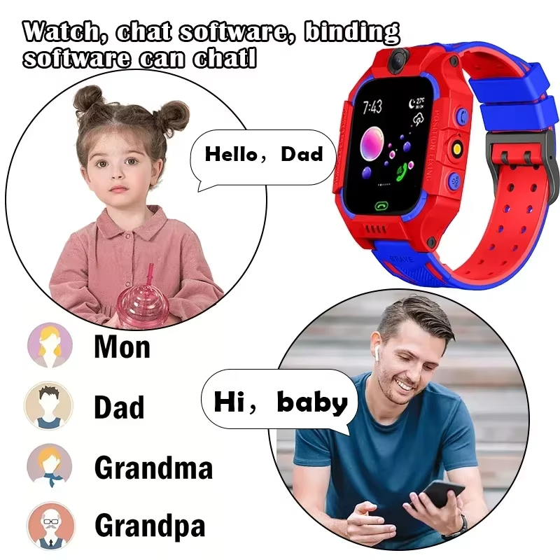 레노버 4G 5G 어린이 비디오 카메라 스마트워치 GP - Android Smartwatch Accessories 리뷰 및 가격