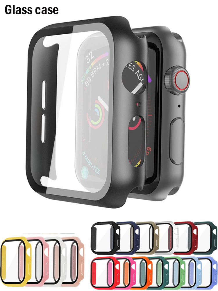 애플 워치 케이스용 강화 유리 및 커버, PC 범퍼 스 - Smartwatch Band Accessories 리뷰 및 가격