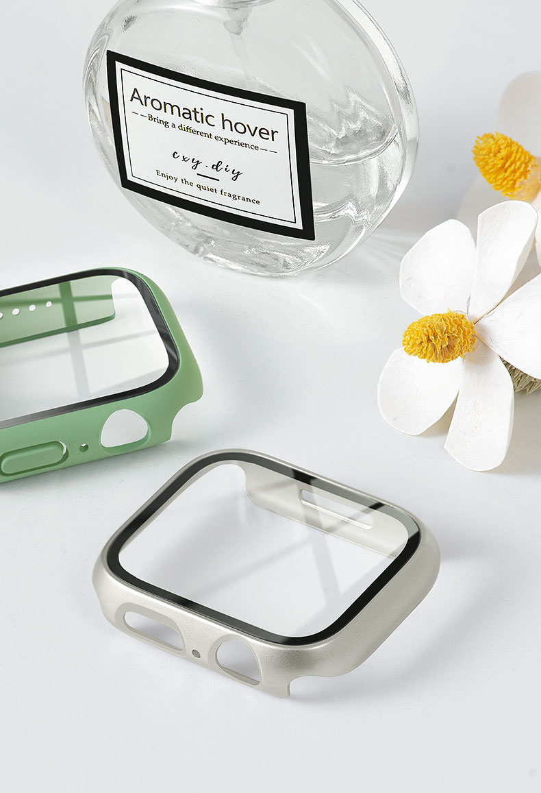 애플 워치 케이스용 강화 유리 및 커버, PC 범퍼 스 - Smartwatch Band Accessories 리뷰 및 가격