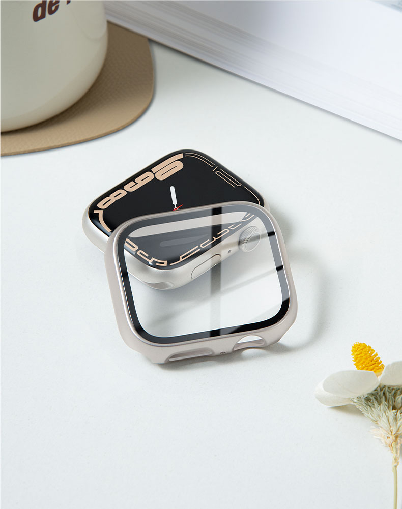 애플 워치 케이스용 강화 유리 및 커버, PC 범퍼 스 - Smartwatch Band Accessories 리뷰 및 가격
