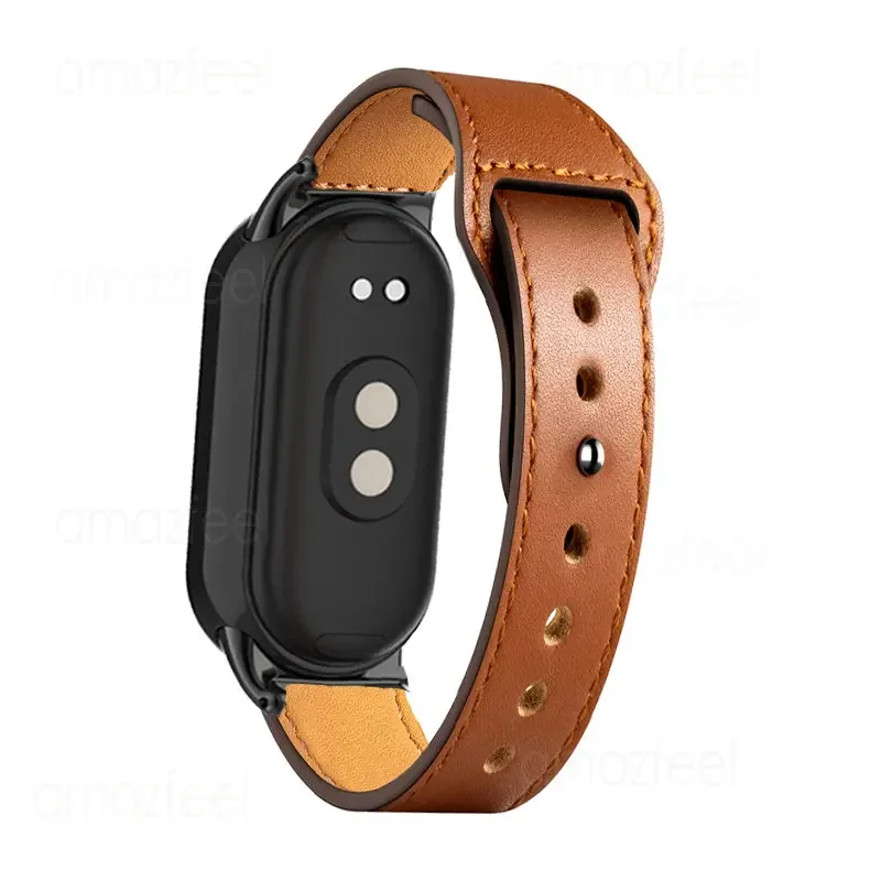 샤오미 미 밴드 10 8 9용 가죽 스트랩 시계 밴드  - Xiaomi Smartwatch Accessories 리뷰 및 가격