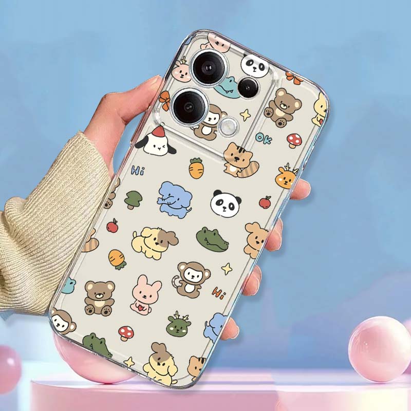 귀여운 만화 동물 아트 디자인 샤오미 레드미 노트 15 - Xiaomi Redmi Note 14 리뷰 및 가격