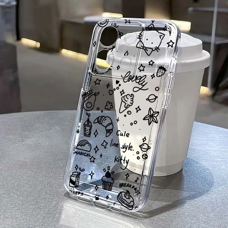 블랙 아트 고양이 일러스트레이션 샤오미 레드미 노트 1 - Xiaomi Redmi Note 14 리뷰 및 가격