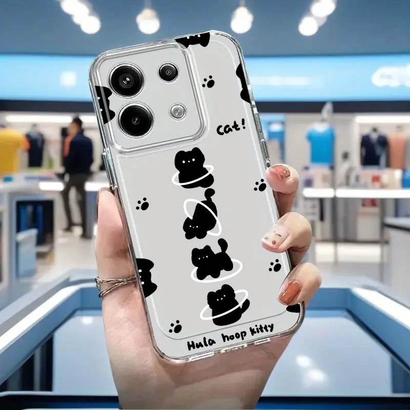 검은 고양이 만화 귀여운 디자인 샤오미 레드미 노트 1 - Xiaomi Redmi Note 14 리뷰 및 가격