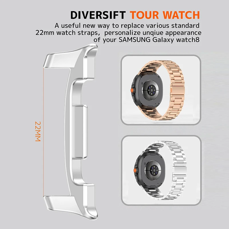 삼성 시계 8/8 클래식 44mm 40mm 금속 스테인 - Smartwatch Band Accessories 리뷰 및 가격