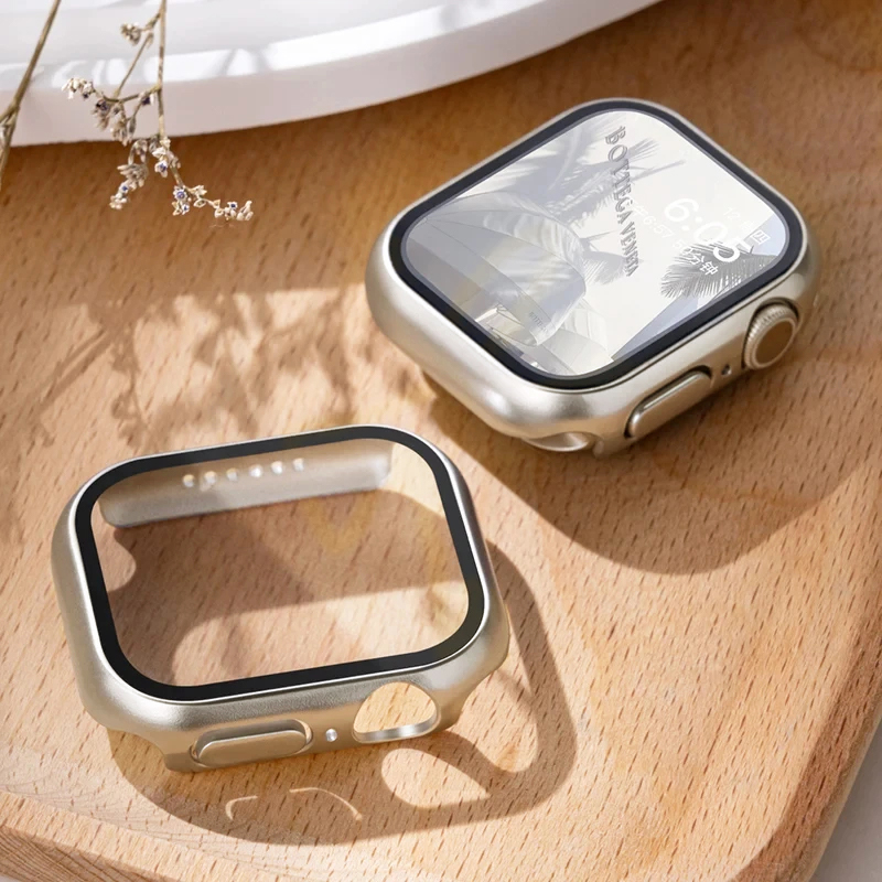 Apple Watch 케이스 액세서리 용 강화 유리 + - Smartwatch Band Accessories 리뷰 및 가격