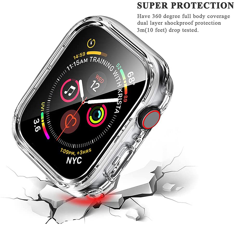 Apple Watch 케이스 액세서리 용 강화 유리 + - Smartwatch Band Accessories 리뷰 및 가격