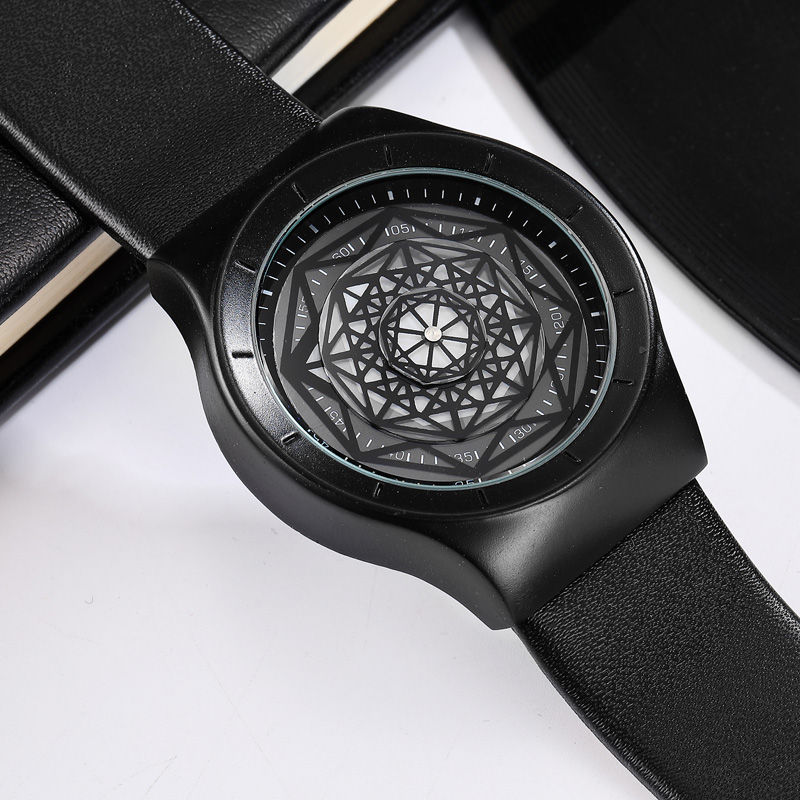 Geek 남성용 미니멀리스트 턴테이블 다이얼 쿼츠 시계 - Stainless Mesh Band 리뷰 및 가격